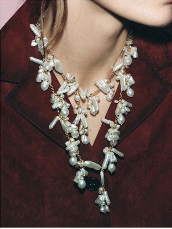 Anthropologie Jewelry - New! Irregular Pearl Necklace Stack Set (1063) NWOT